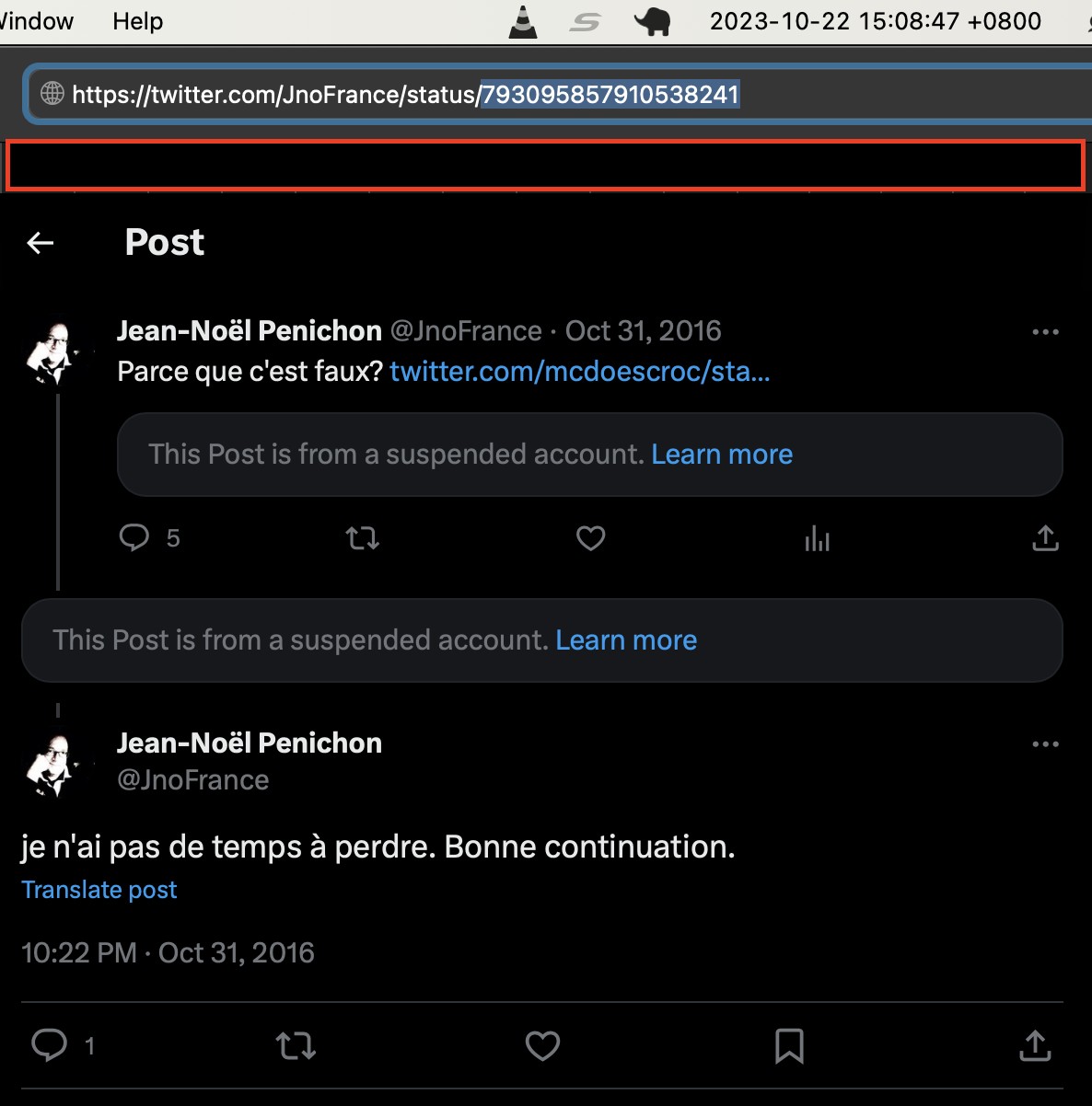 Penichon 2023年 Twitter 个人简介对比